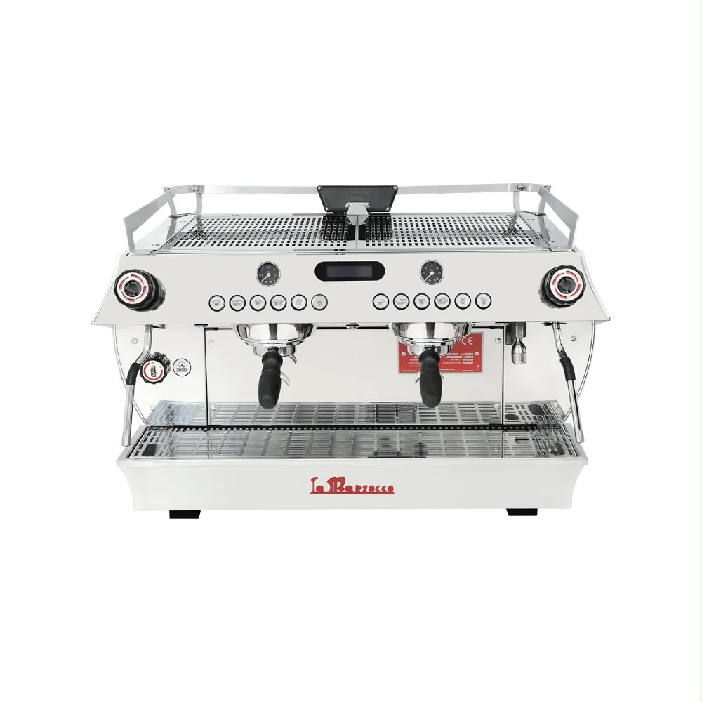 ماكينة La Marzocco بيضاء للمقاهي